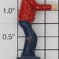 American Flyer XA10001 Diecast Man in Red Shirt Walking, Reaching Out