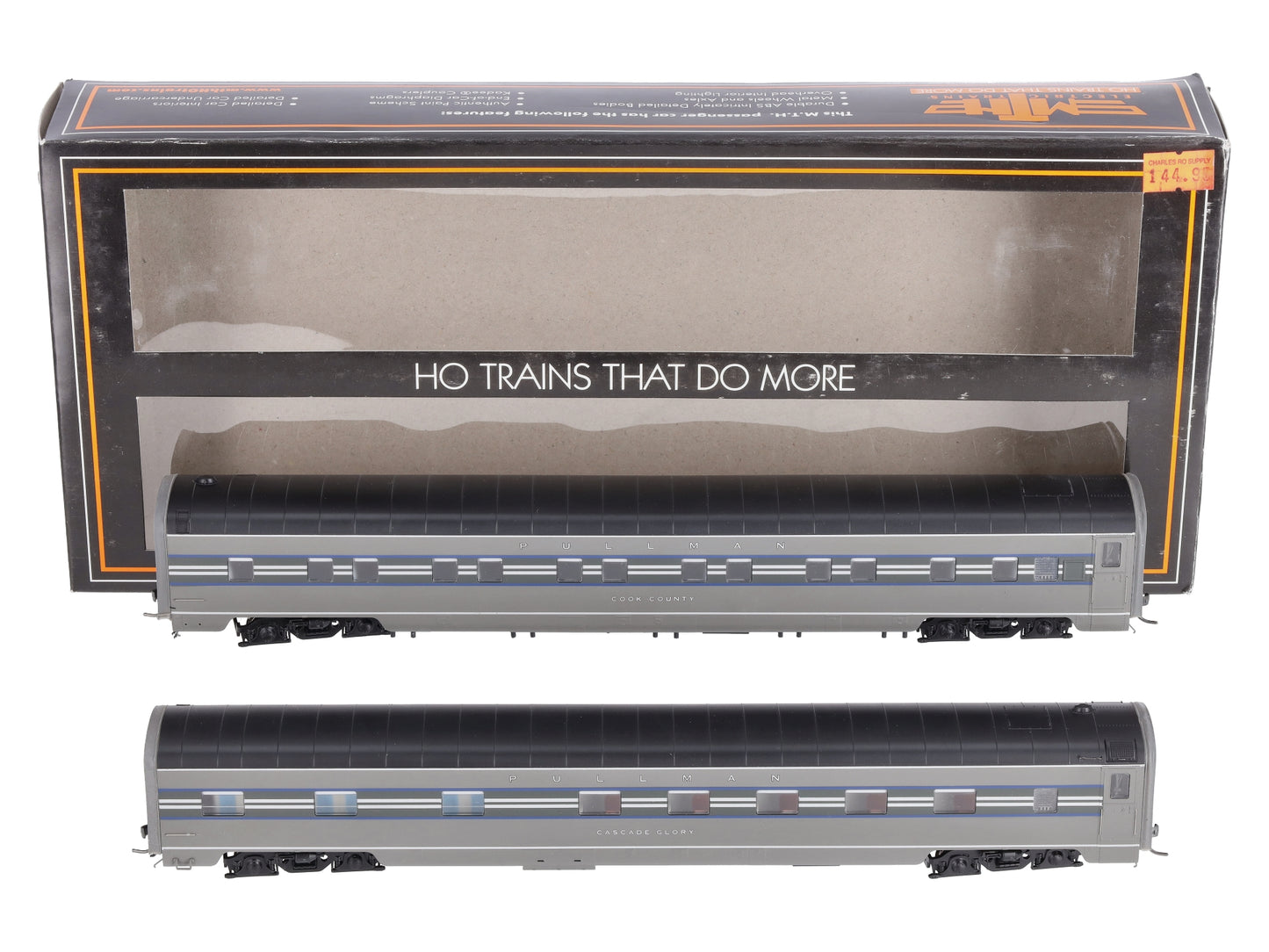 MTH 80-60023 HO New York Central 1938 Sleeper Passenger Car Set (Set of 2)