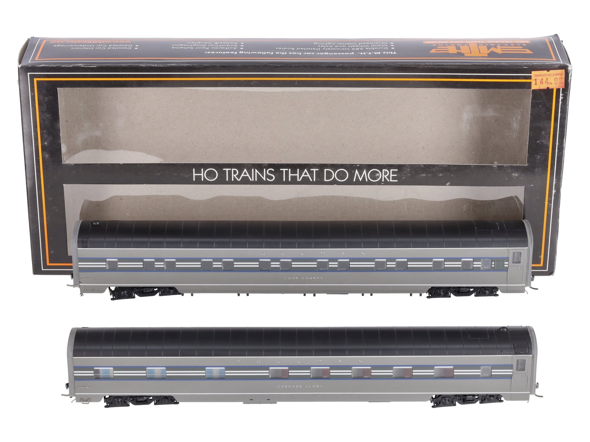 MTH 80-60023 HO New York Central 1938 Sleeper Passenger Car Set (Set of 2)