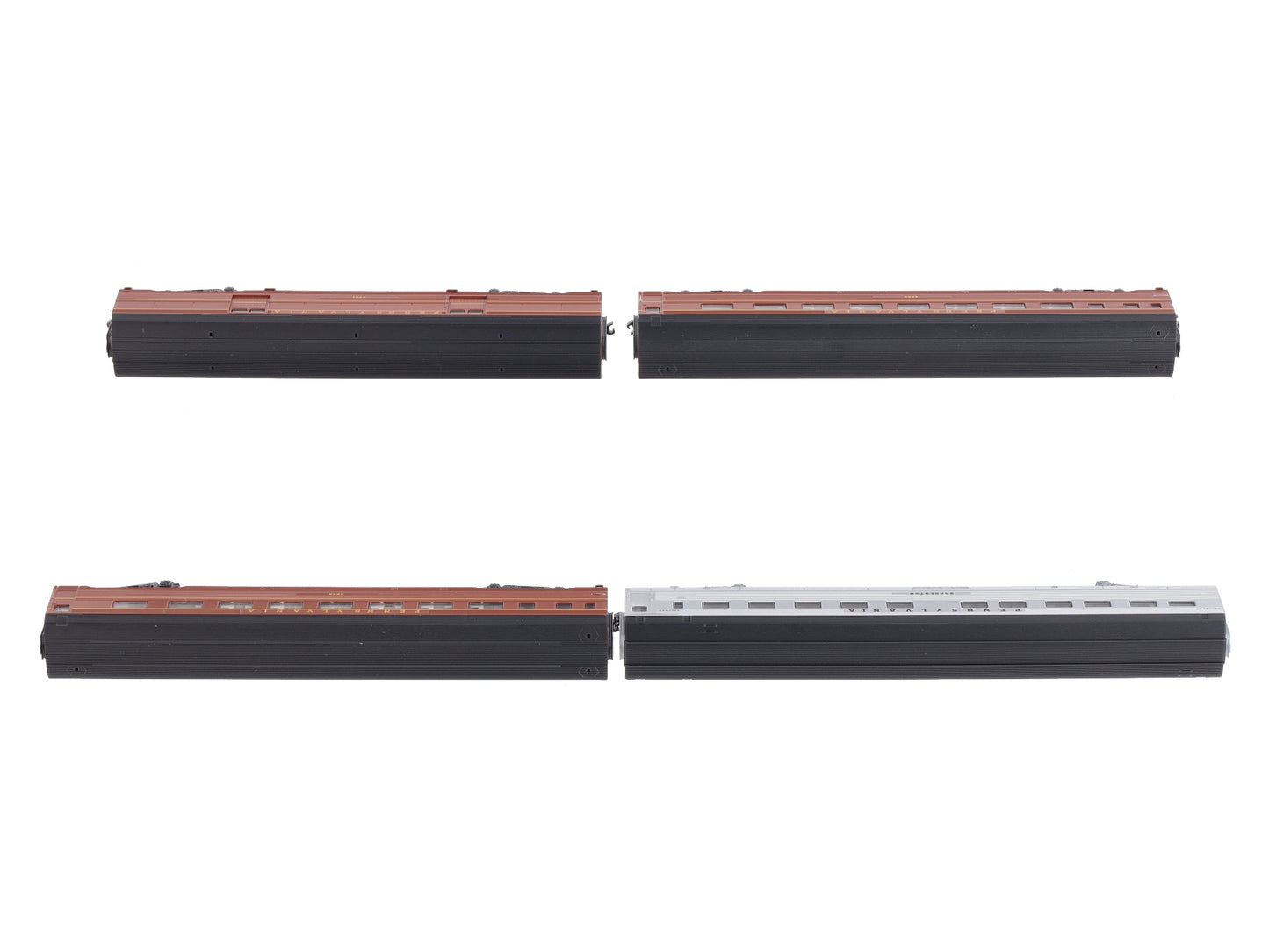 Kato 106-1701 N Scale Pennsylvania Corrugated Passenger Cars (Set of 4)