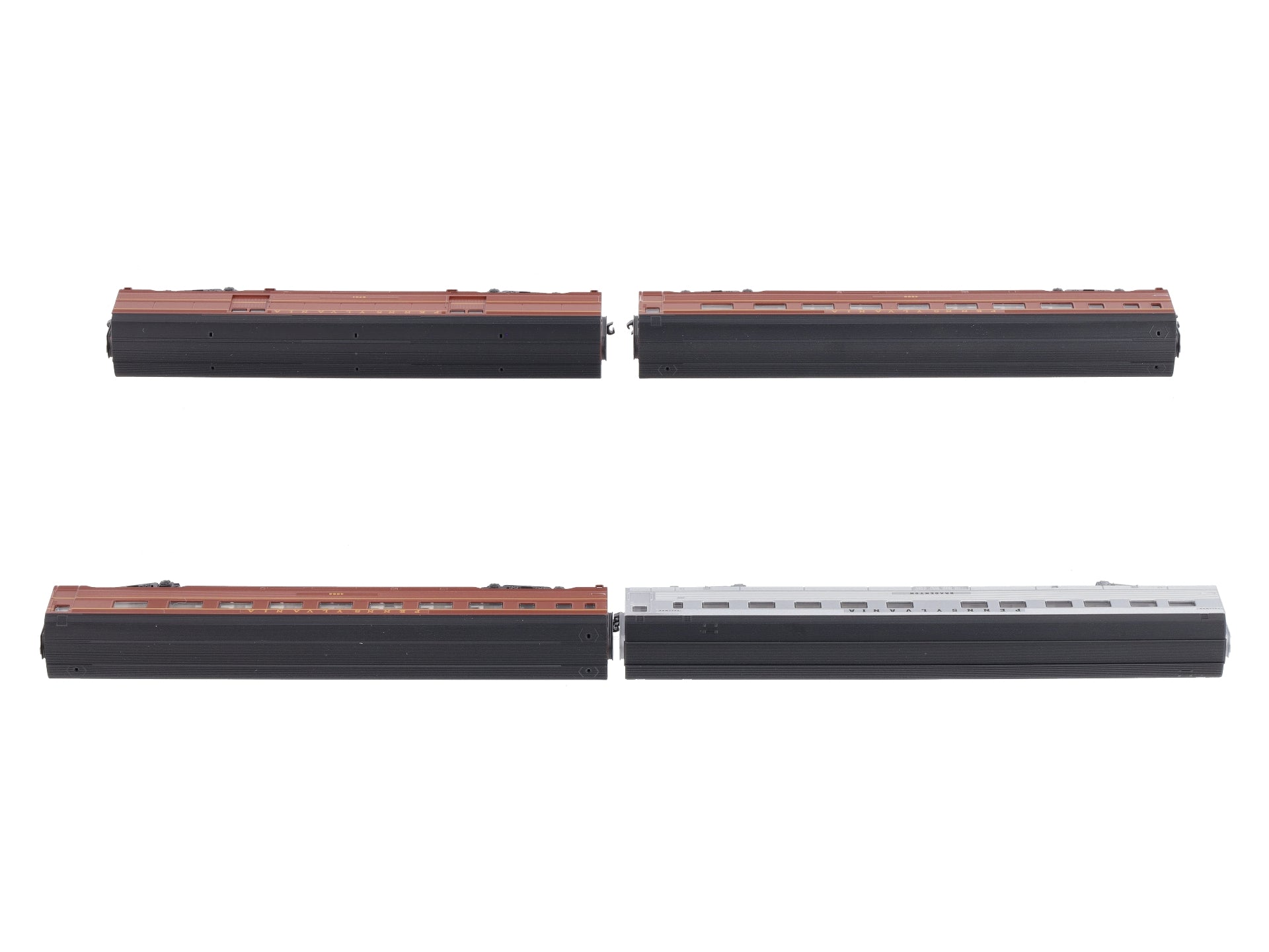Kato 106-1701 N Scale Pennsylvania Corrugated Passenger Cars (Set of 4)