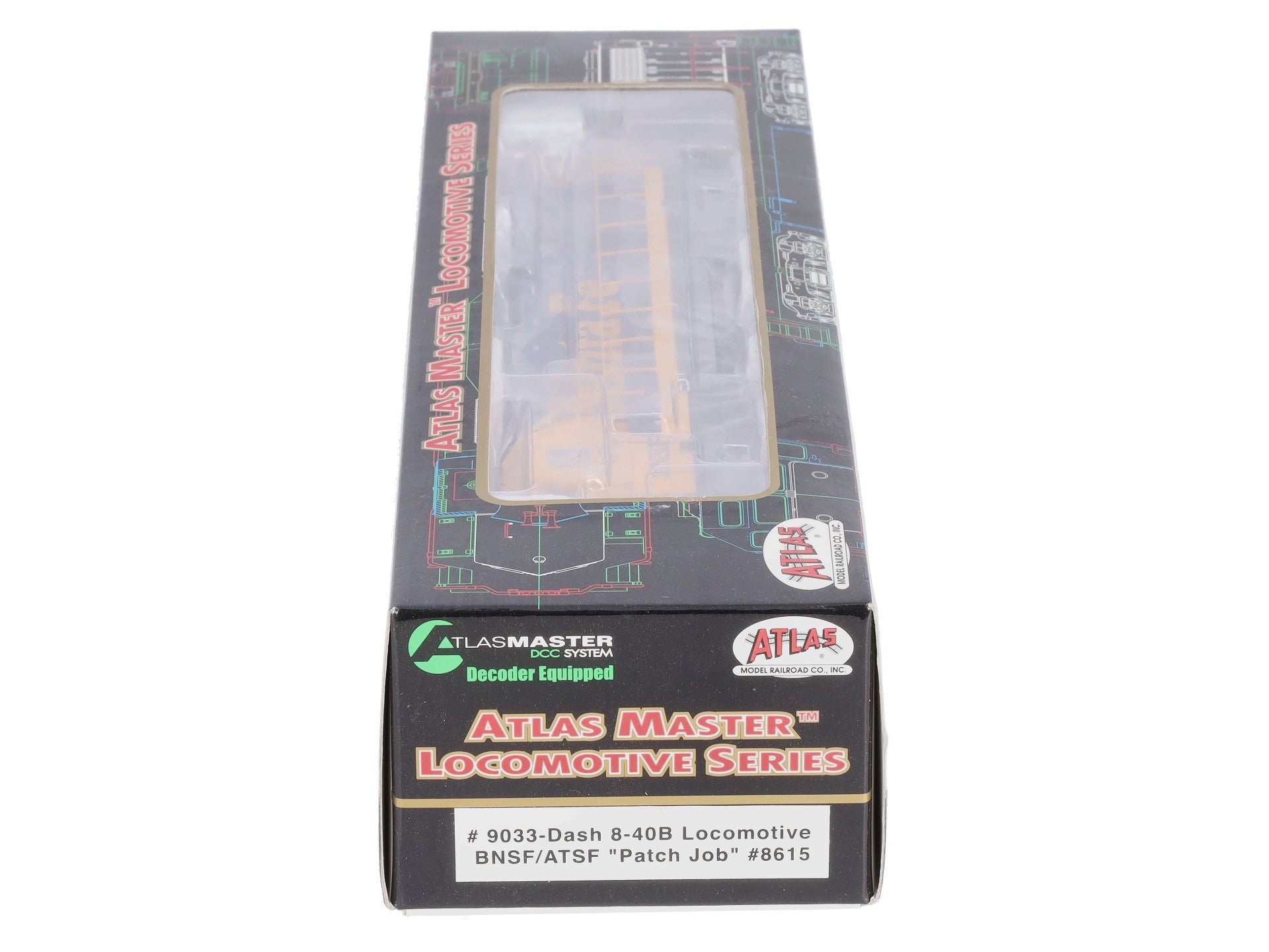 Atlas 9033 HO Scale BNSF/ATSF Dash 8-40B Powered Diesel Locomotive