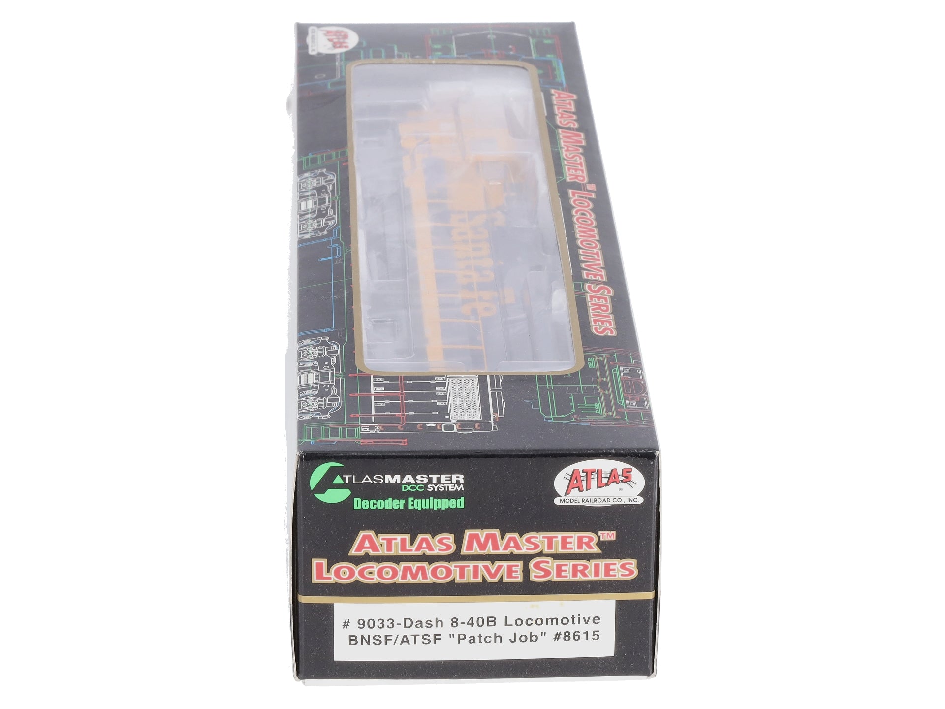 Atlas 9033 HO Scale BNSF/ATSF Dash 8-40B Powered Diesel Locomotive