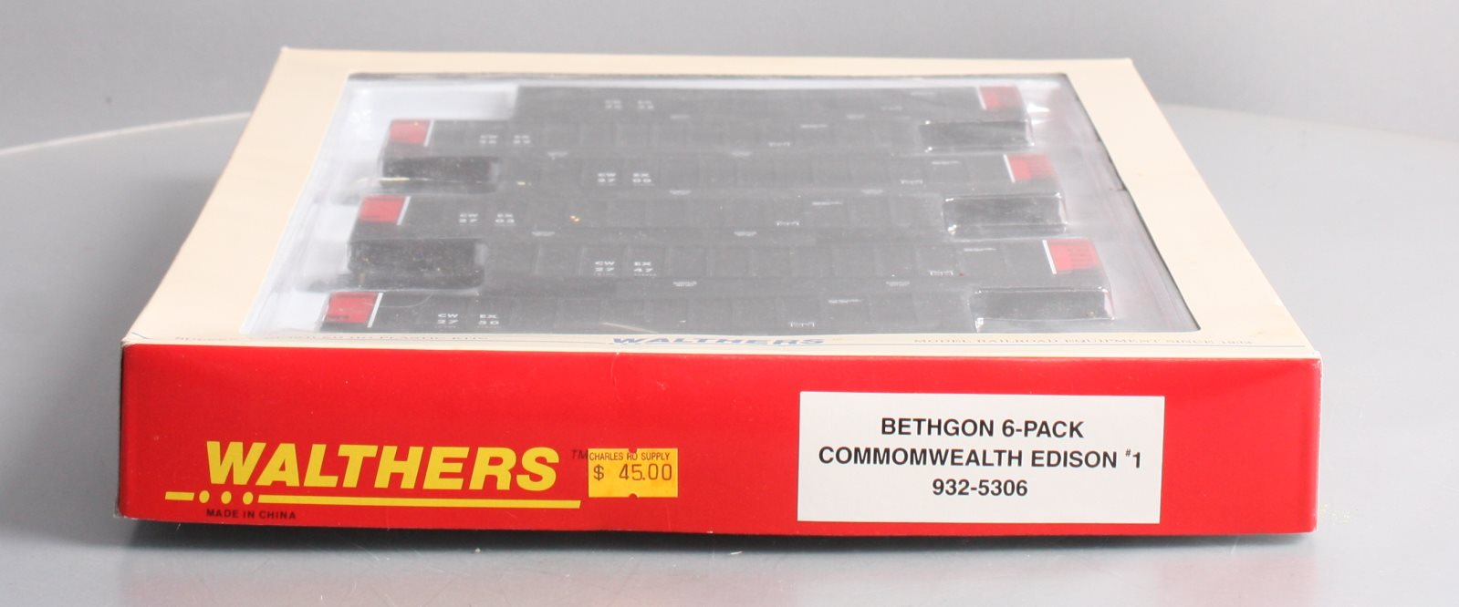 Walthers 932-5306 HO Commonwealth Edison Bethgon 6-Pack