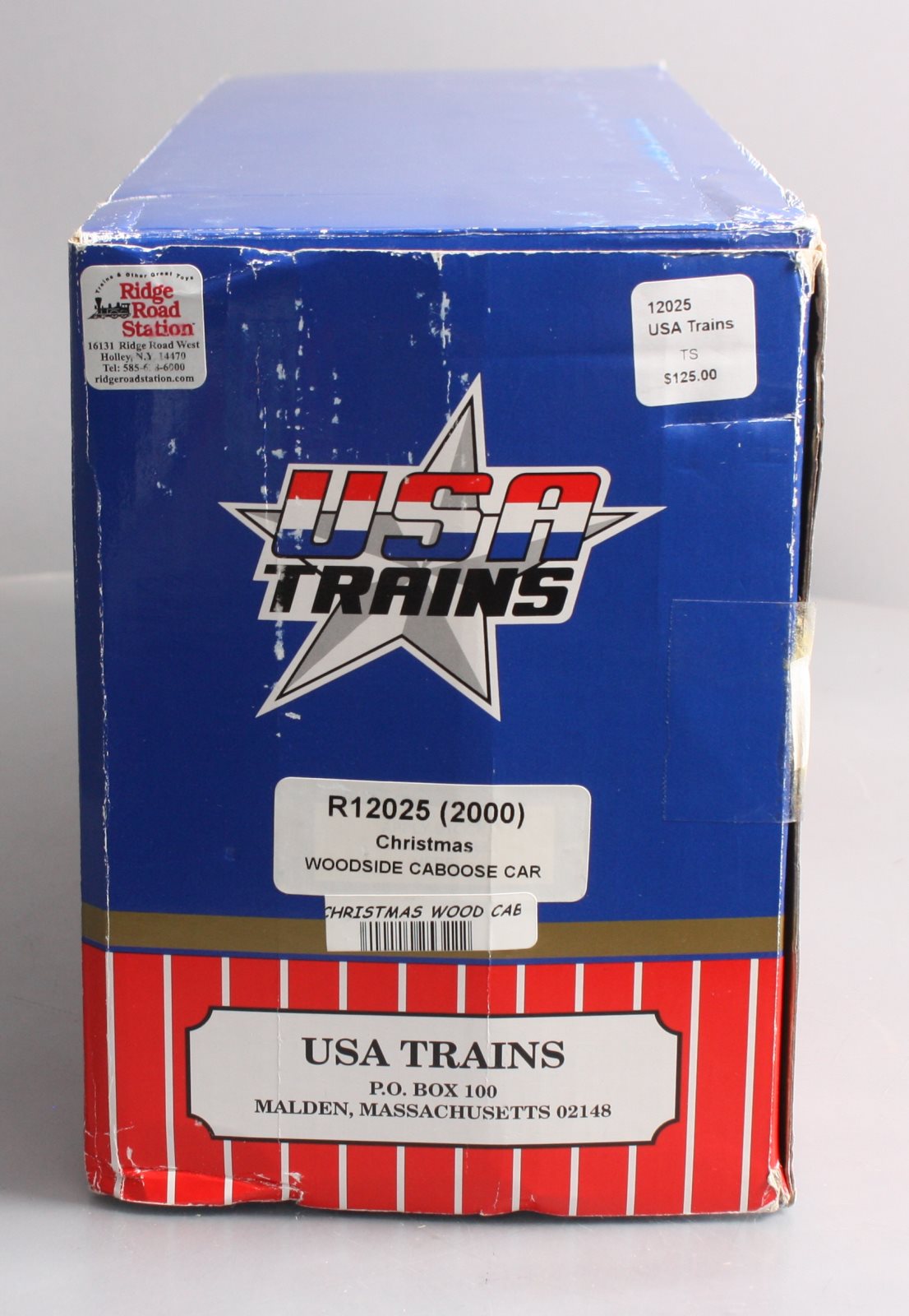USA Trains 12025 G Christmas American Series Woodsided Caboose