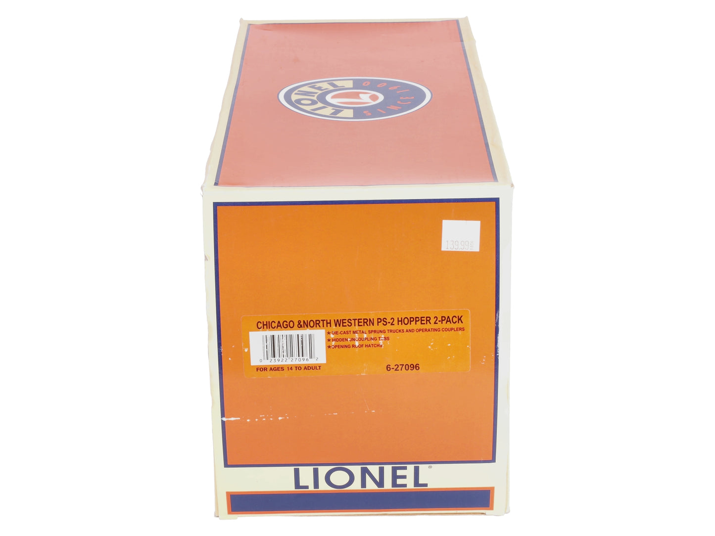 Lionel 6-27096 Chicago & North Western PS-2 Hopper (Set of 2)