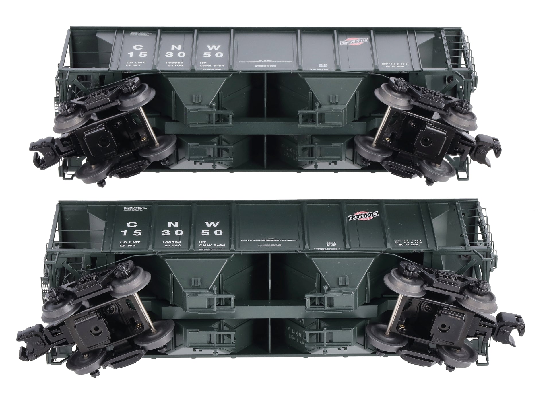 Lionel 6-27096 Chicago & North Western PS-2 Hopper (Set of 2)