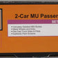 MTH 30-2650-3 O Reading MU Passenger Add-On Car Set (Set of 2)