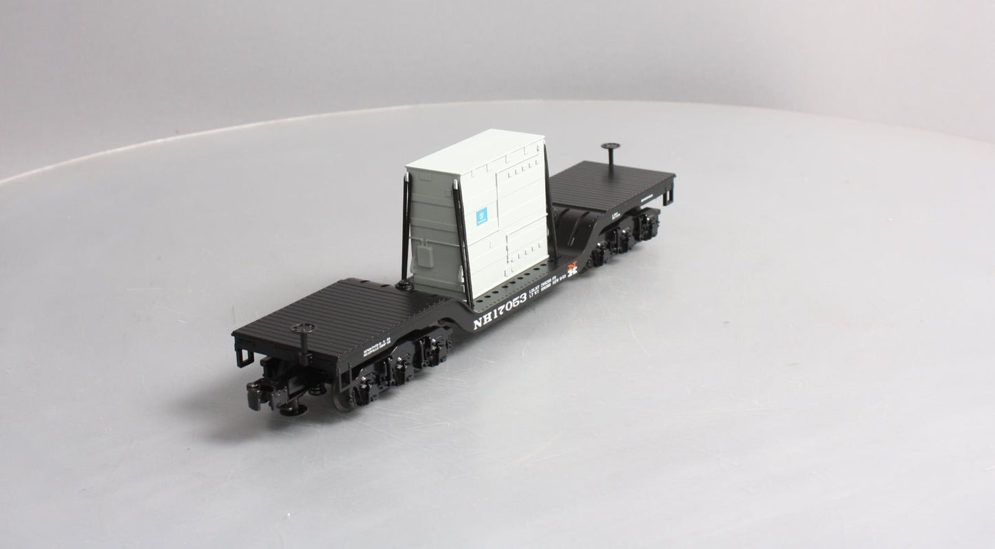 MTH 30-76511 O Gauge New Haven Depressed Center Flatcar w/Transformer Load