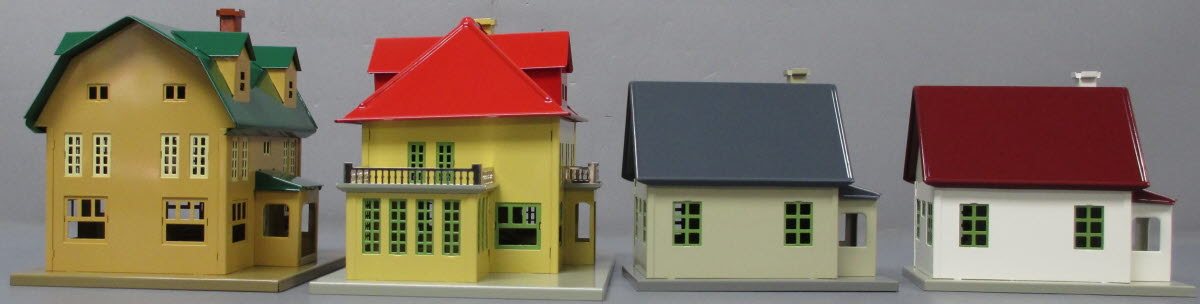 MTH 10-4059 O #192 Tinplate Villa Set (Set of 4)
