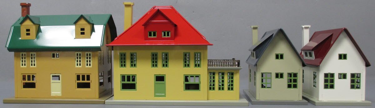 MTH 10-4059 O #192 Tinplate Villa Set (Set of 4)