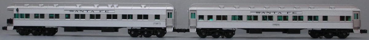 Lionel 2027110 O Santa Fe Shadow-Line Passenger Cars (Set of 2)