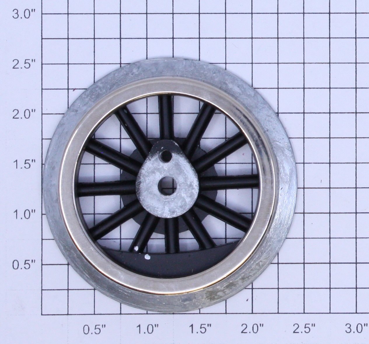 American Flyer 4696-5 Ives Black Spoked 2-1/2