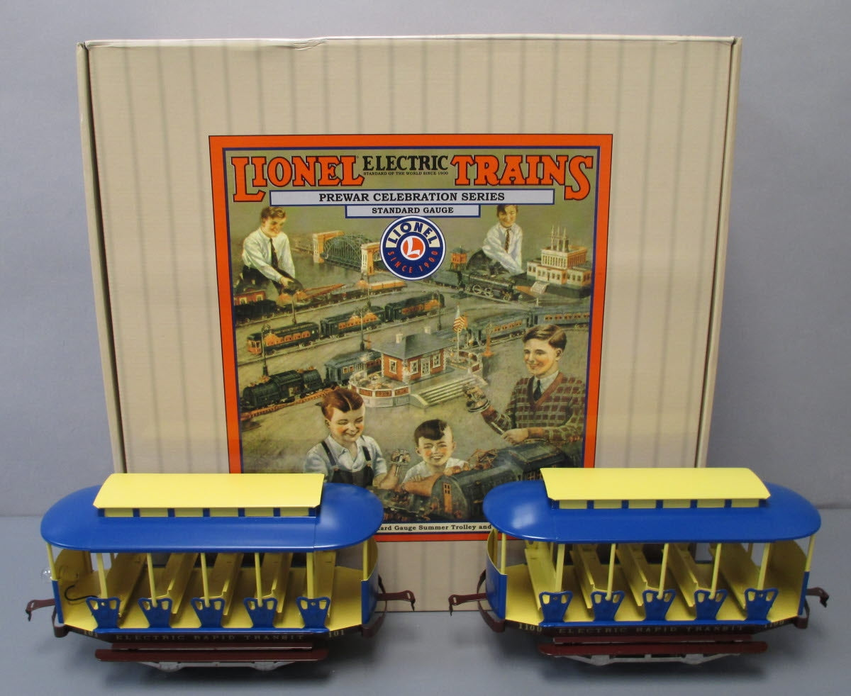 Lionel 6-13113 Standard Gauge Summer Trolley & Trail Car #101