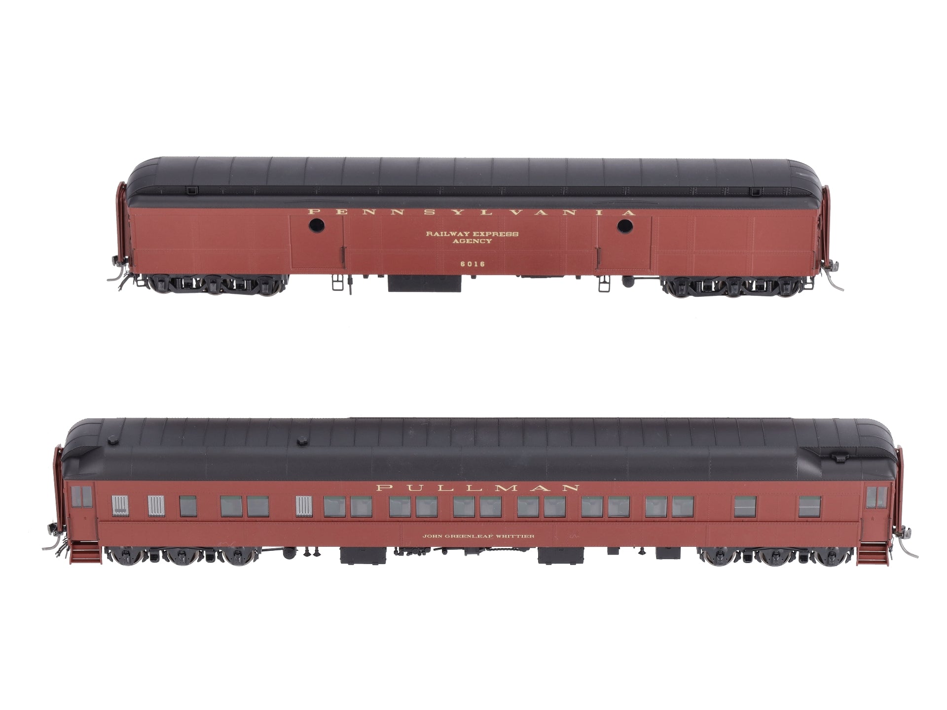 MTH 80-40002 HO Pennsylvania Heavyweight Baggage/Sleeper Set – Trainz