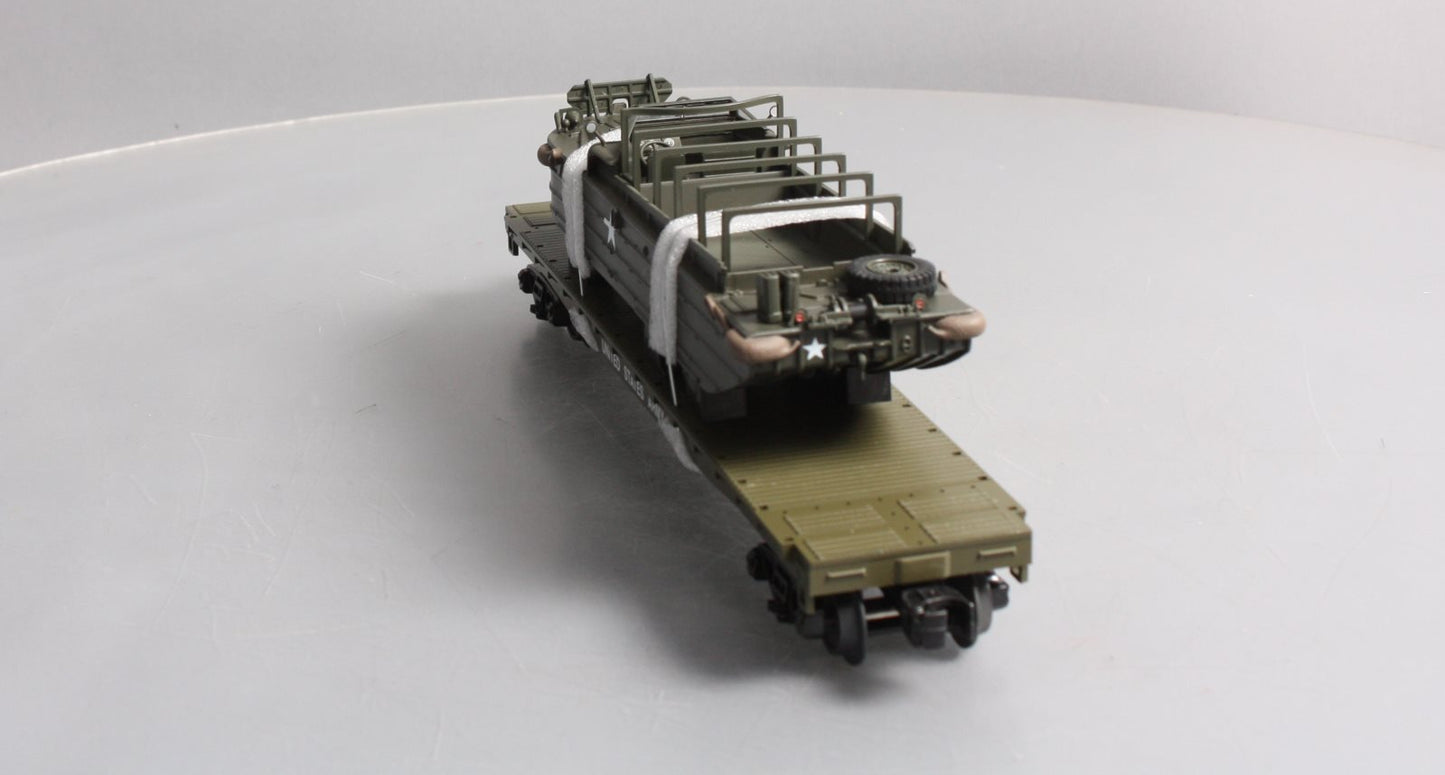 MTH 30-76778 O US Army Flatcar with GMC DUKW 353 #4280
