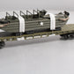 MTH 30-76778 O US Army Flatcar with GMC DUKW 353 #4280