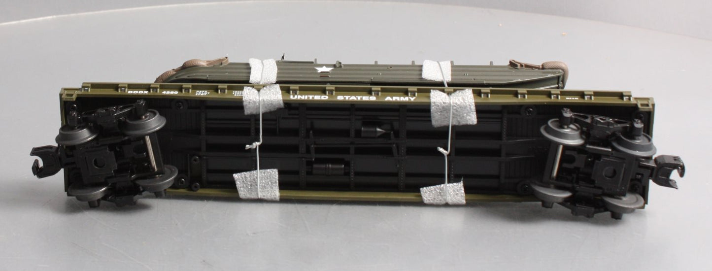 MTH 30-76778 O US Army Flatcar with GMC DUKW 353 #4280