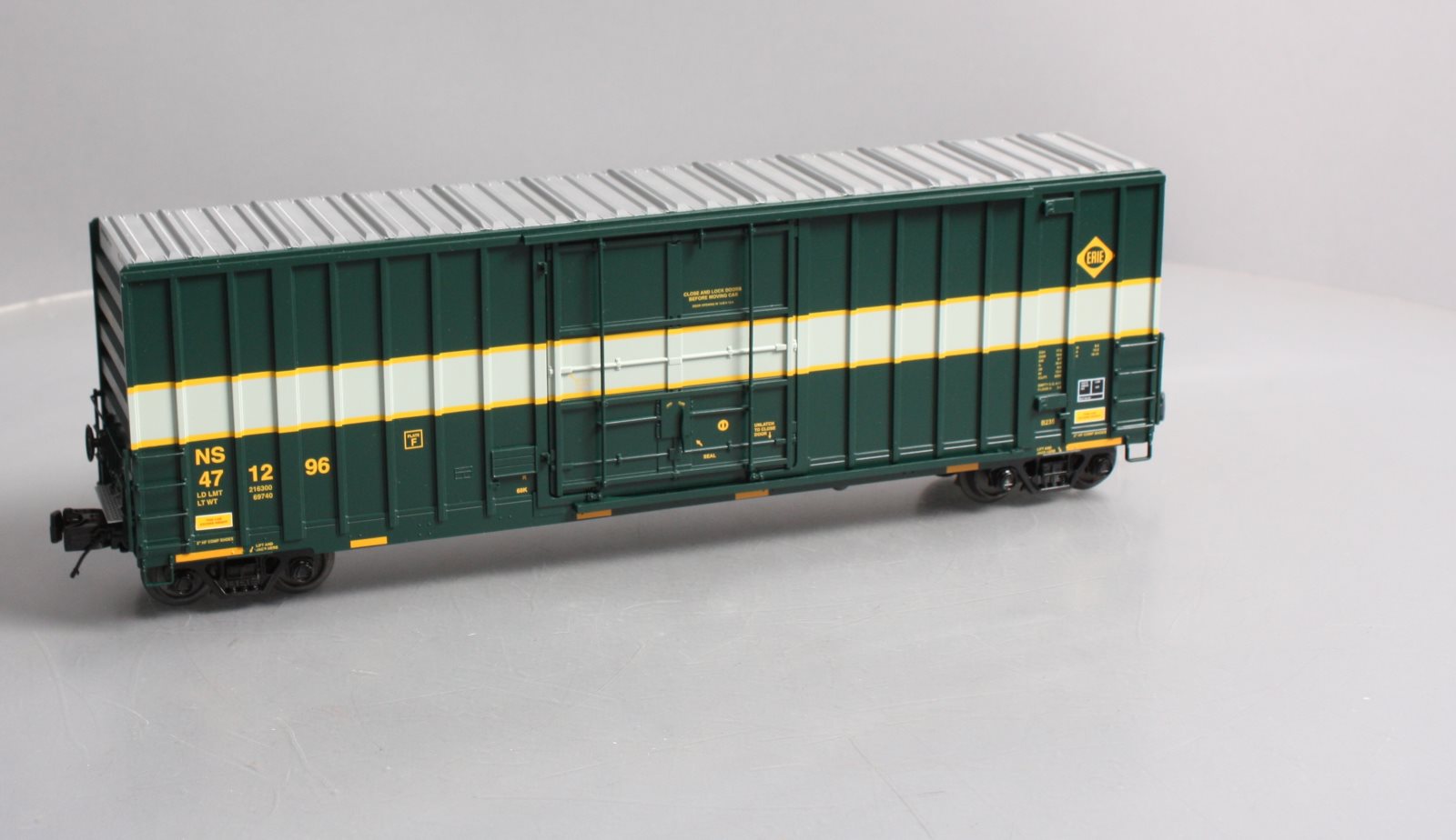 MTH 20-93568 O Gauge Erie NS Heritage 50' High-Cube Boxcar #471296