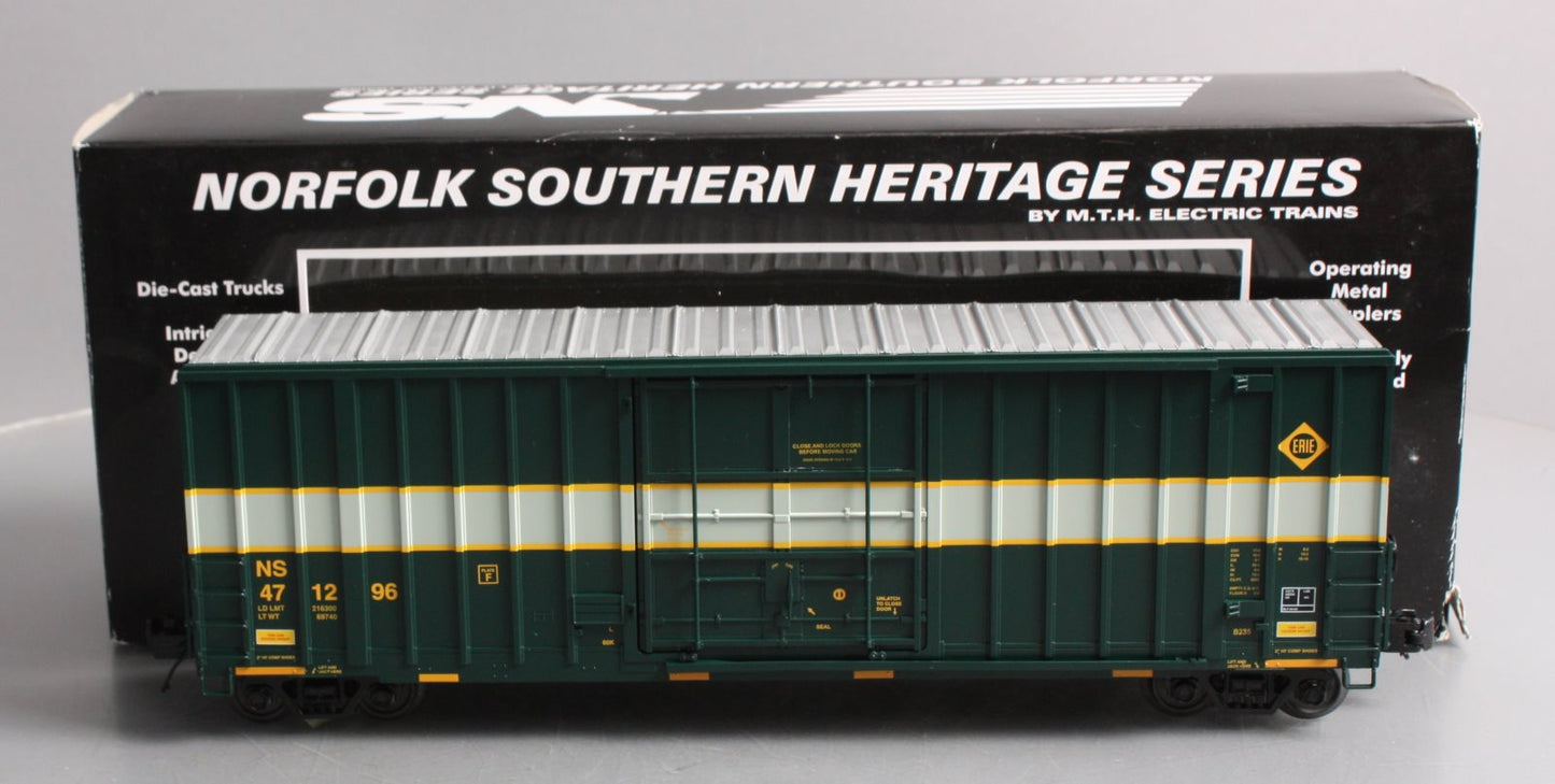 MTH 20-93568 O Gauge Erie NS Heritage 50' High-Cube Boxcar #471296