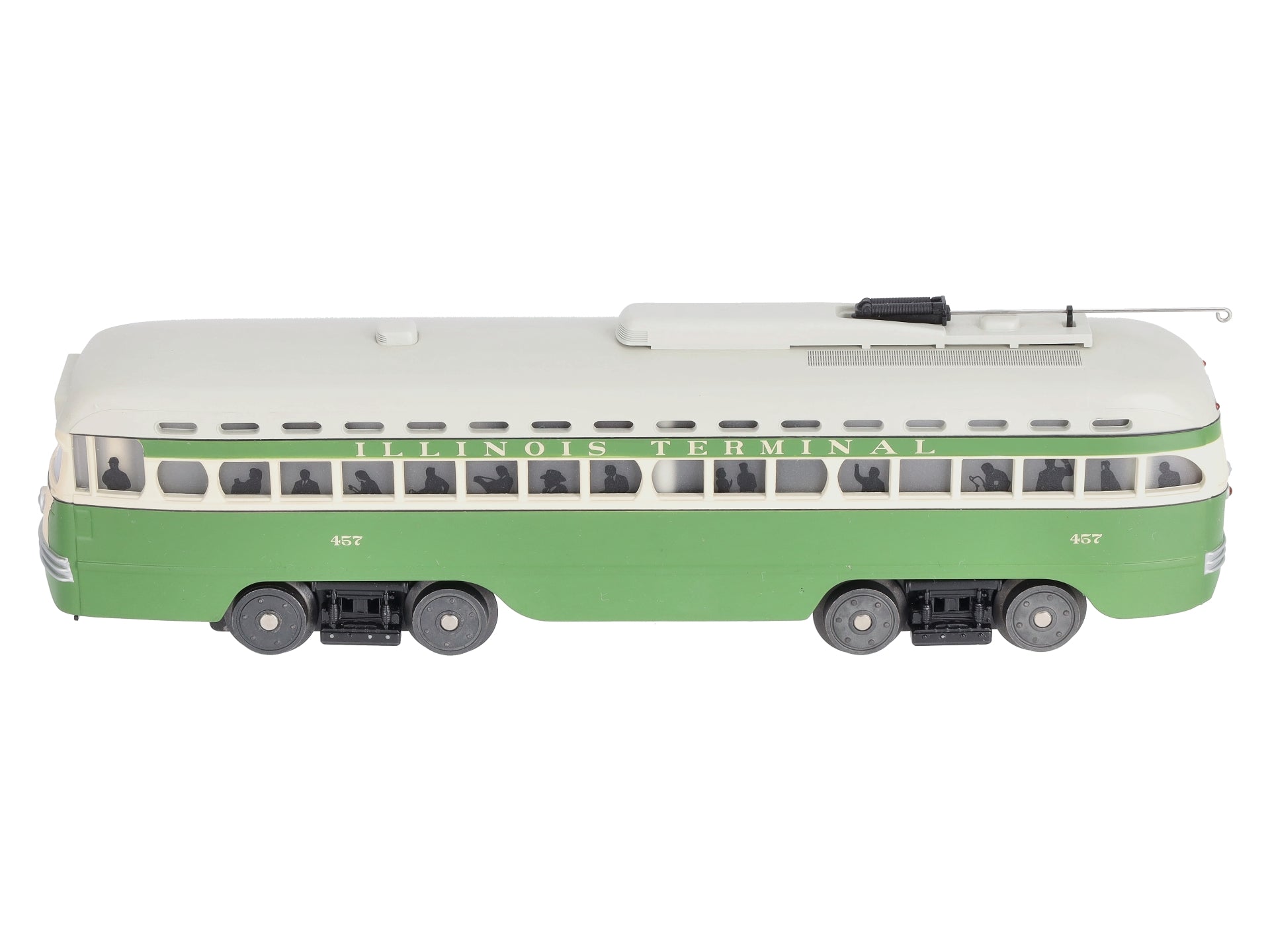 MTH 30-5166-1 Illinois Terminal PCC Electric Street Car with PS 3.0 #457