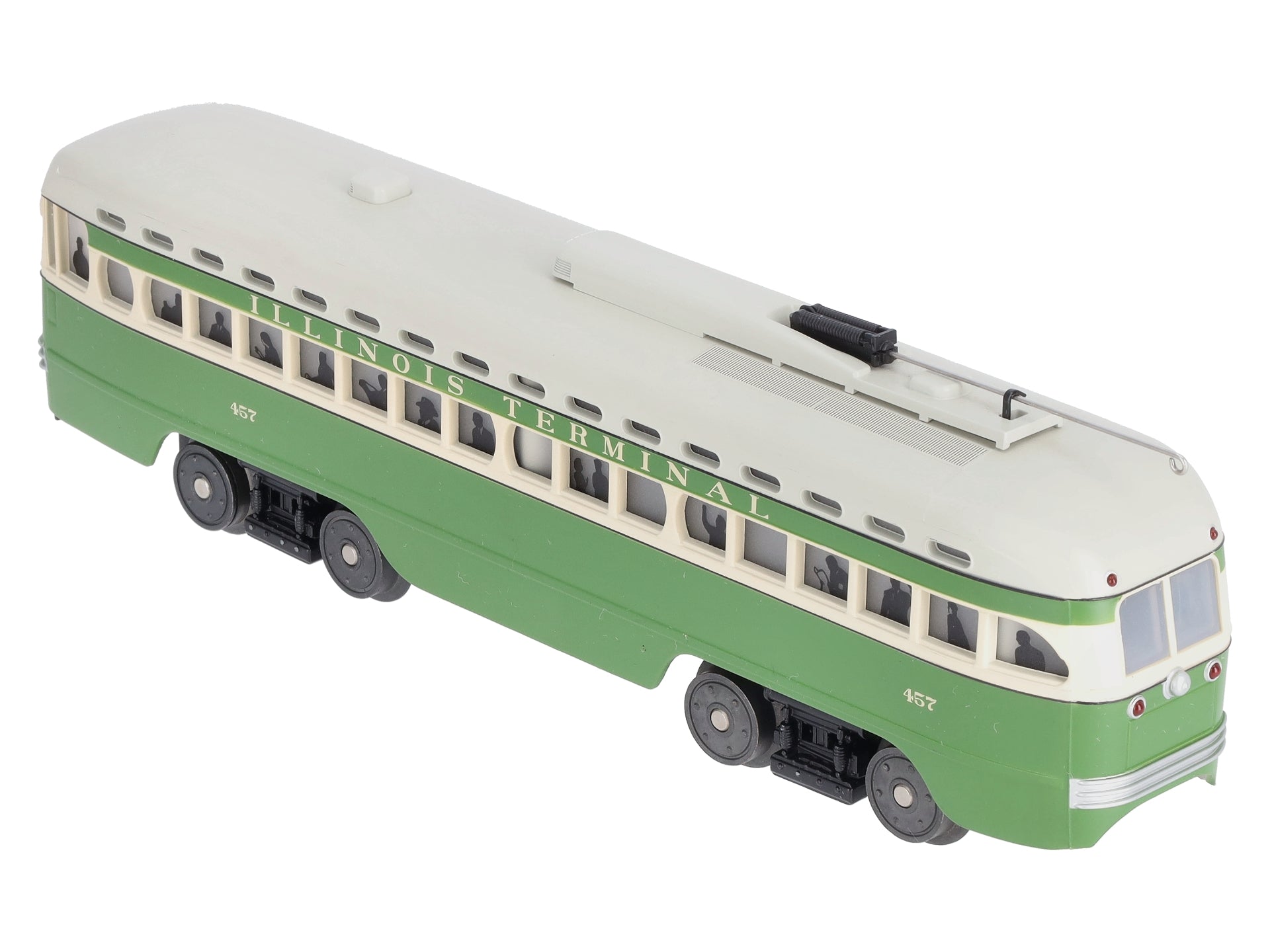 MTH 30-5166-1 Illinois Terminal PCC Electric Street Car with PS 3.0 #457