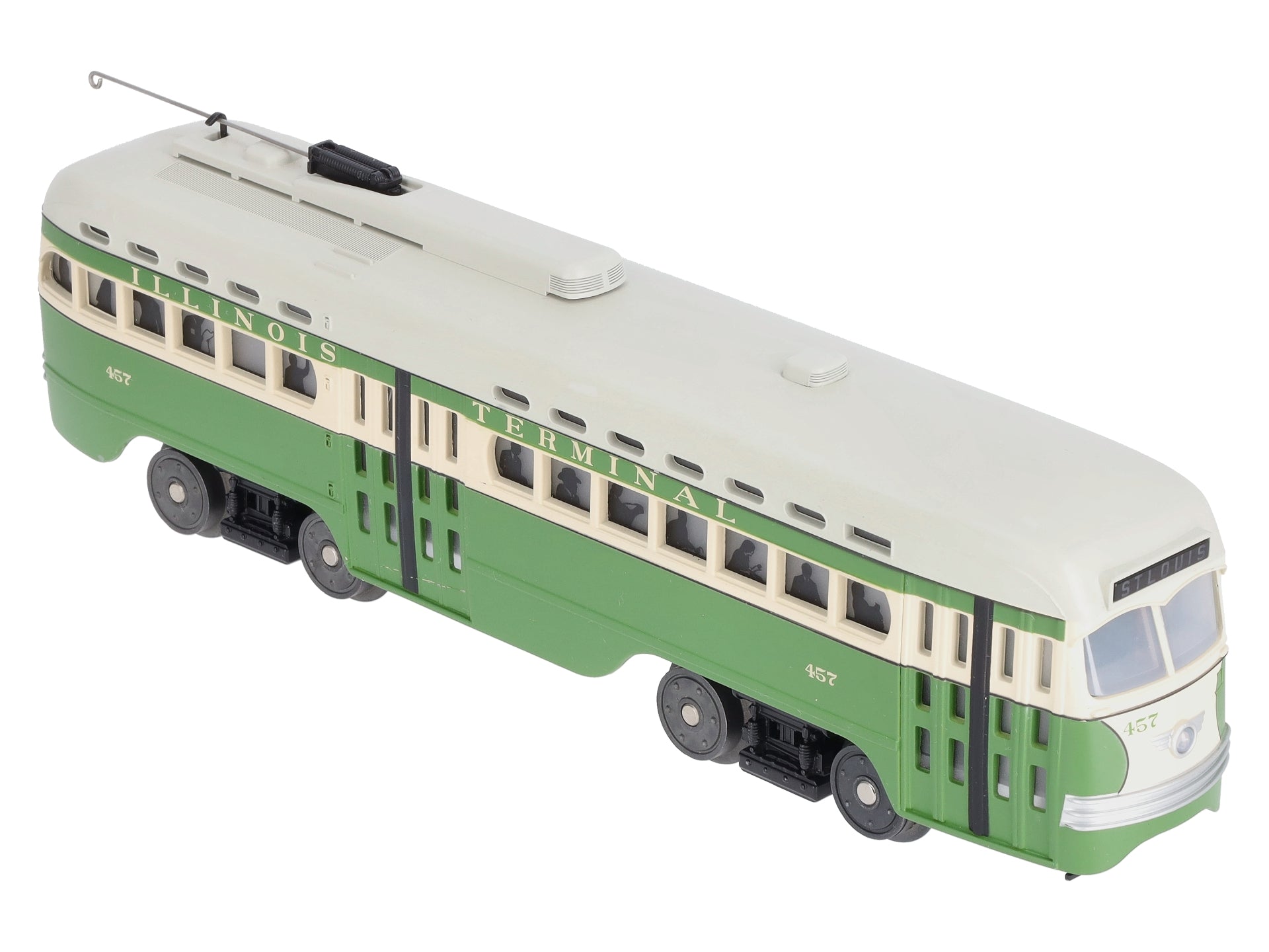MTH 30-5166-1 Illinois Terminal PCC Electric Street Car with PS 3.0 #457