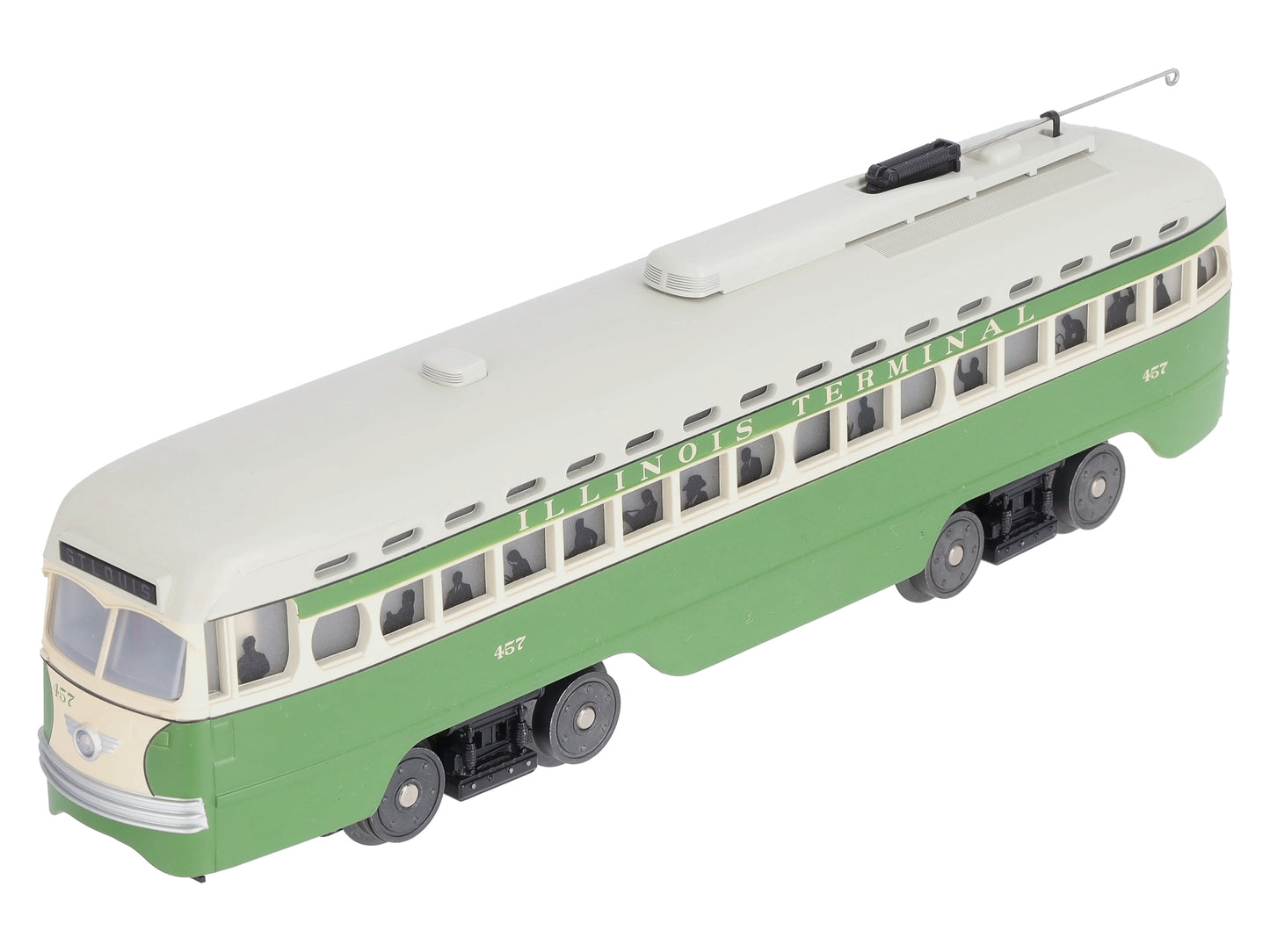MTH 30-5166-1 Illinois Terminal PCC Electric Street Car with PS 3.0 #457