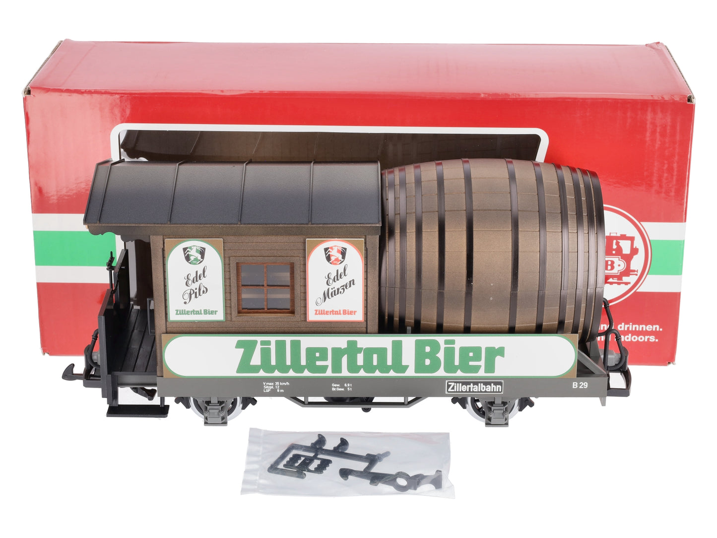 LGB 32421 G Ziller Valley Railroad Barrel Passenger Car