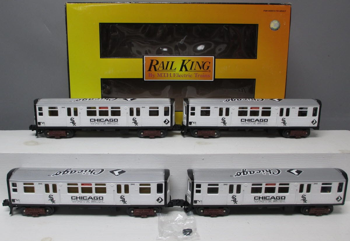 MTH 30-26221-1 O Chicago White SoxT 3200 Series Subway Set w/PS 2.0 (Set of 4)