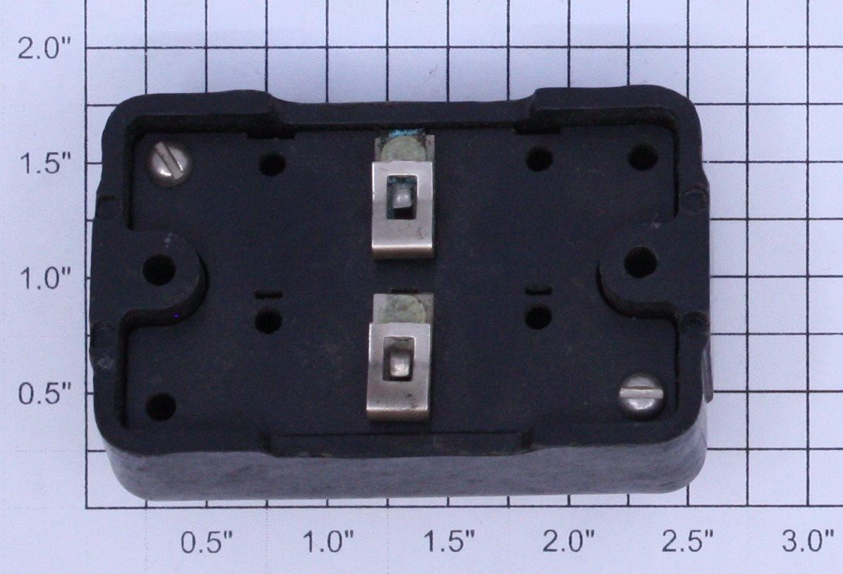 American Flyer XA10961BL S Gauge Black Blank Face Control Button Box