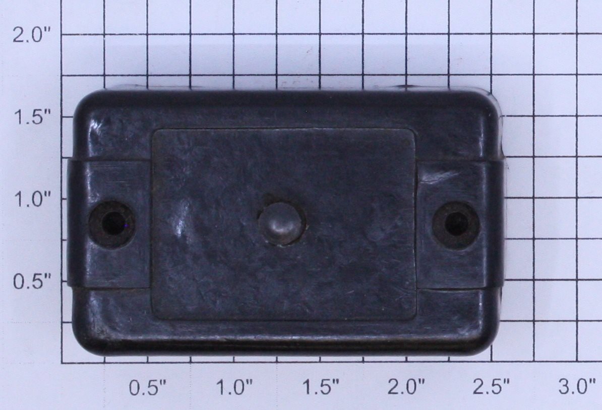 American Flyer XA10961BL S Gauge Black Blank Face Control Button Box
