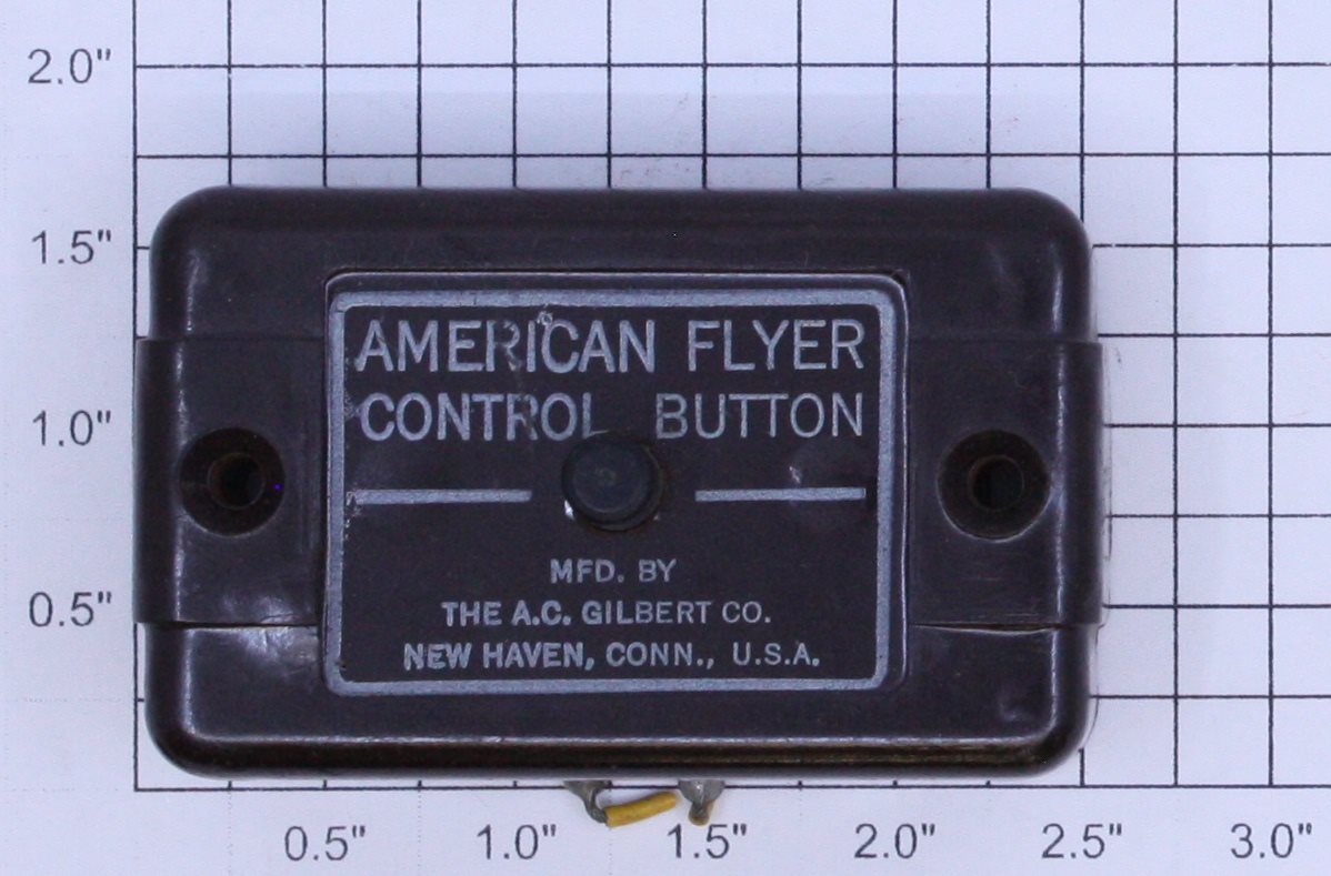 American Flyer XA10961 S Scale White Print 4 Wire Switch Control Button