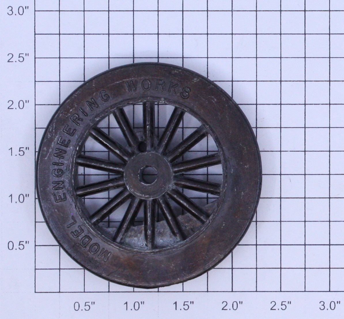 American Flyer Ives 4694-1 Blackened Spoked 2-3/8" Std. Gauge Steam Plain Wheel