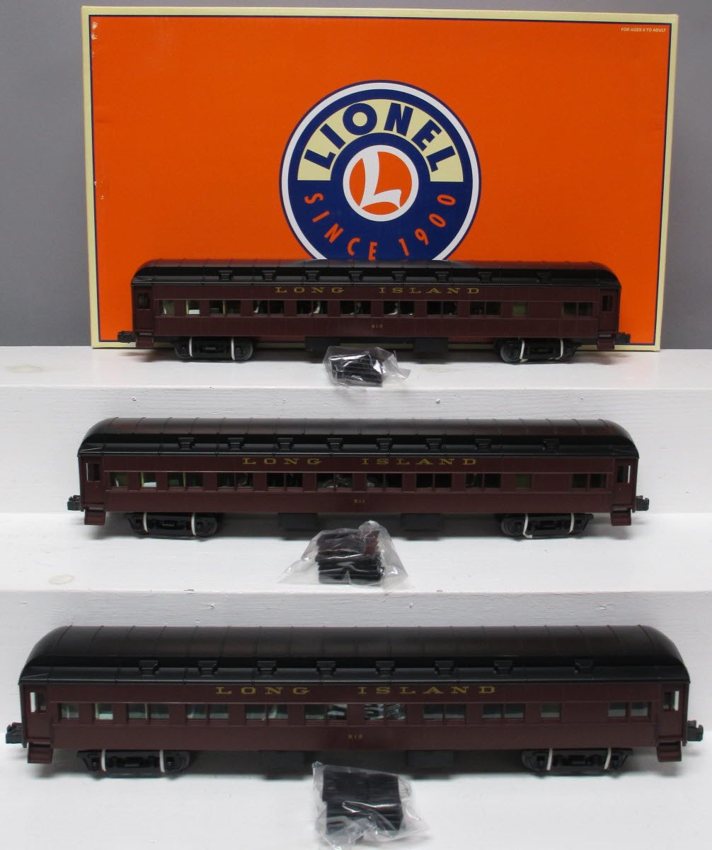 Lionel 6-15564 O Gauge Long Island Heavyweight Passenger Cars (Pack of 3)