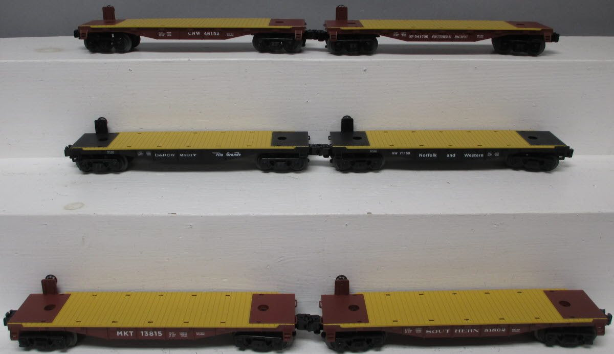 Lionel 6-84455 O Assorted Flat Cars (Set of 6)