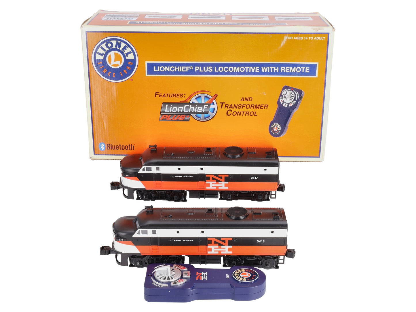 Lionel 6-84419 New Haven Lionchief Plus FA AA Diesel Locomotive Set #417/418