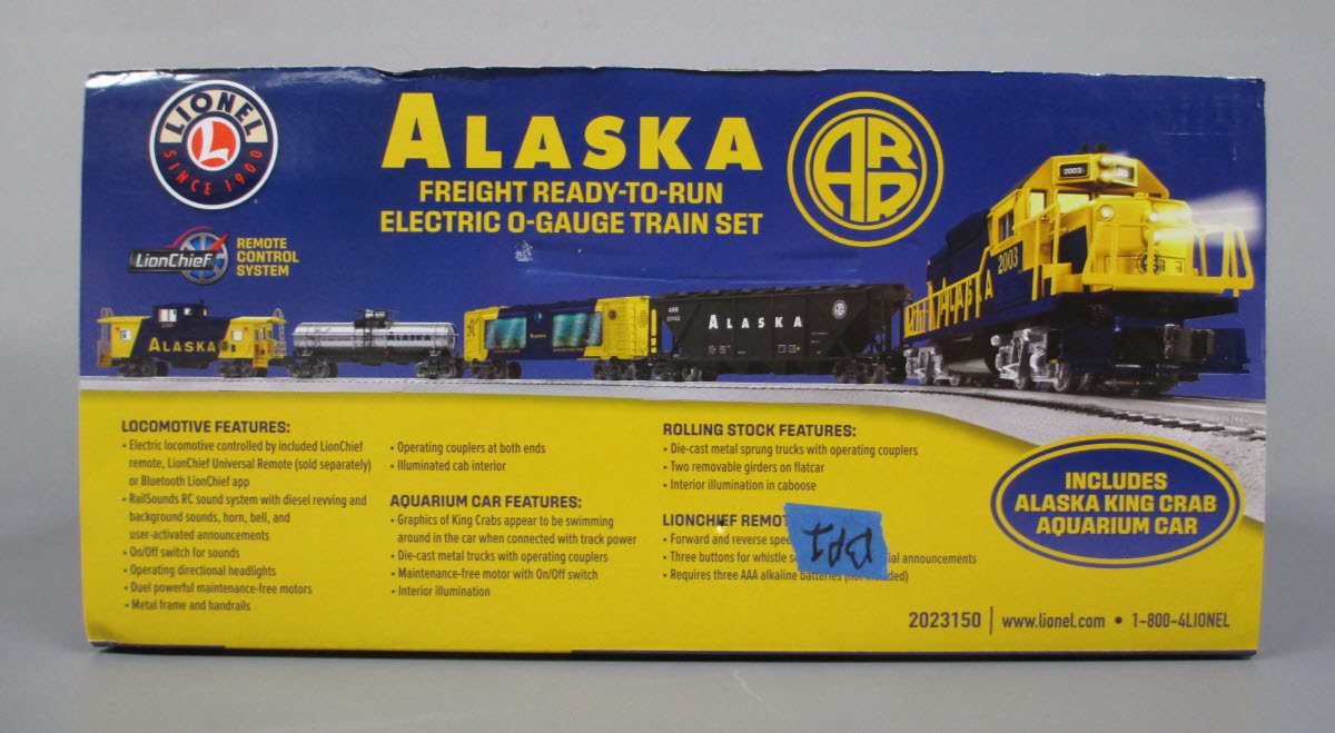 Lionel 2023150 Alaska LionChief O Gauge Diesel Freight Starter Train Set