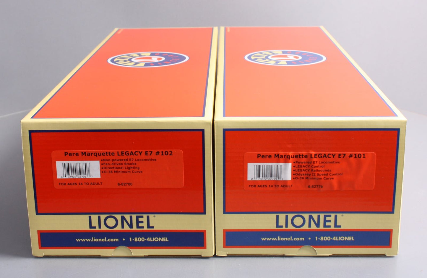 Lionel 6-82833 Pere Marquette AA E7 Diesel Locomotive Set #101 & 102
