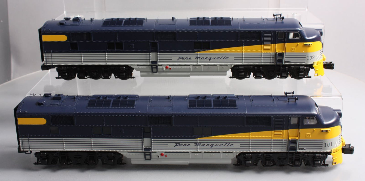 Lionel 6-82833 Pere Marquette AA E7 Diesel Locomotive Set #101 & 102