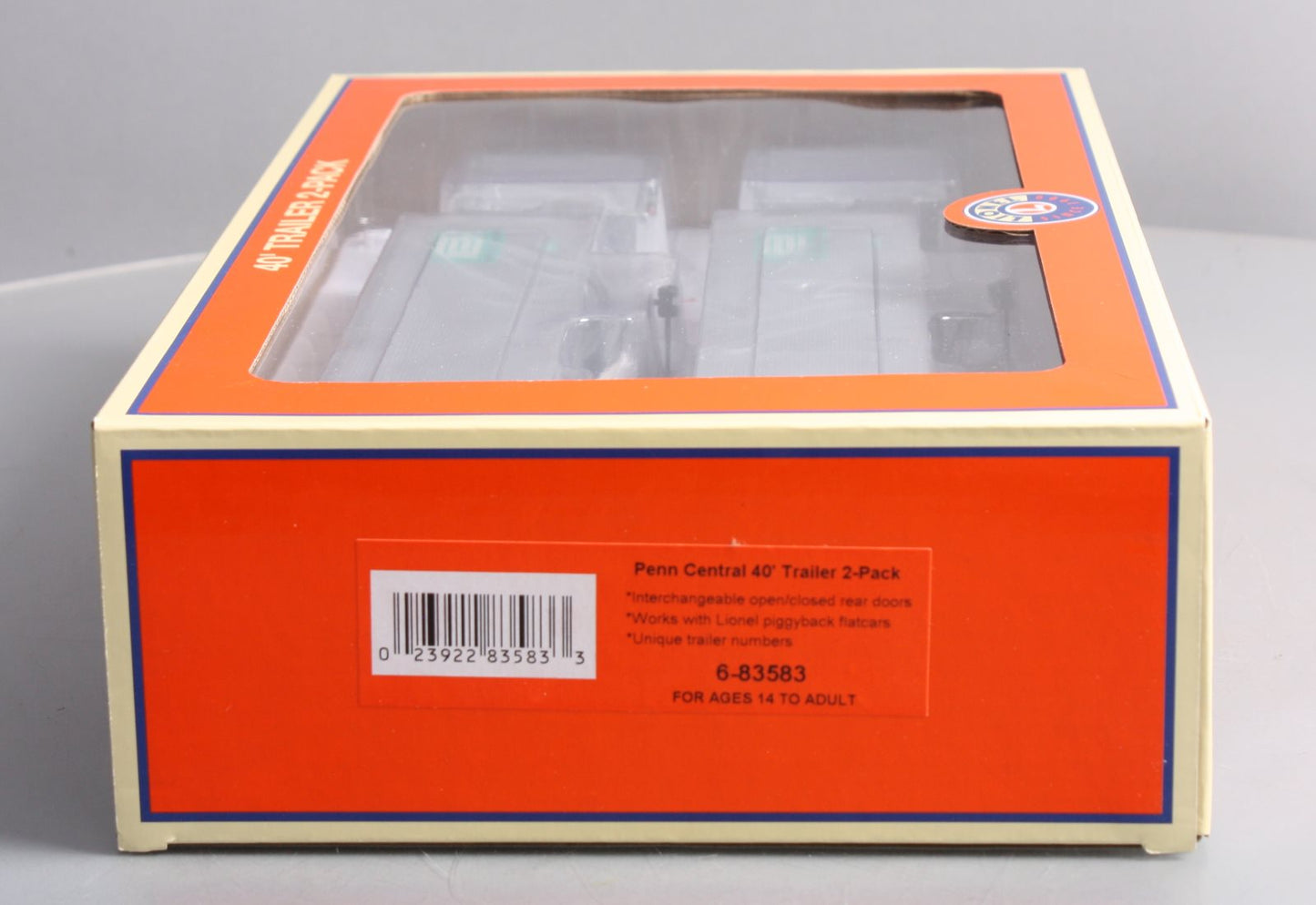 Lionel 6-83583 O Gauge Penn Central 40' Trailer Set