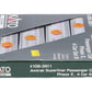Kato 106-3511 N Scale Superliner 4-Car Passenger Set B