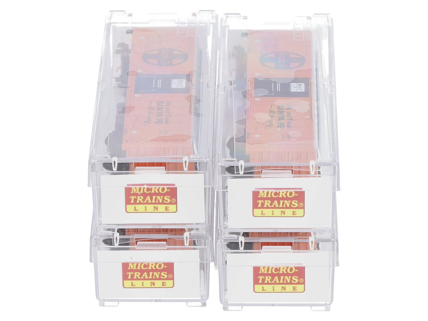 Micro-Trains 99300076 N ATSF 51' Mechanical Reefer Runner Pack (Set of 4)