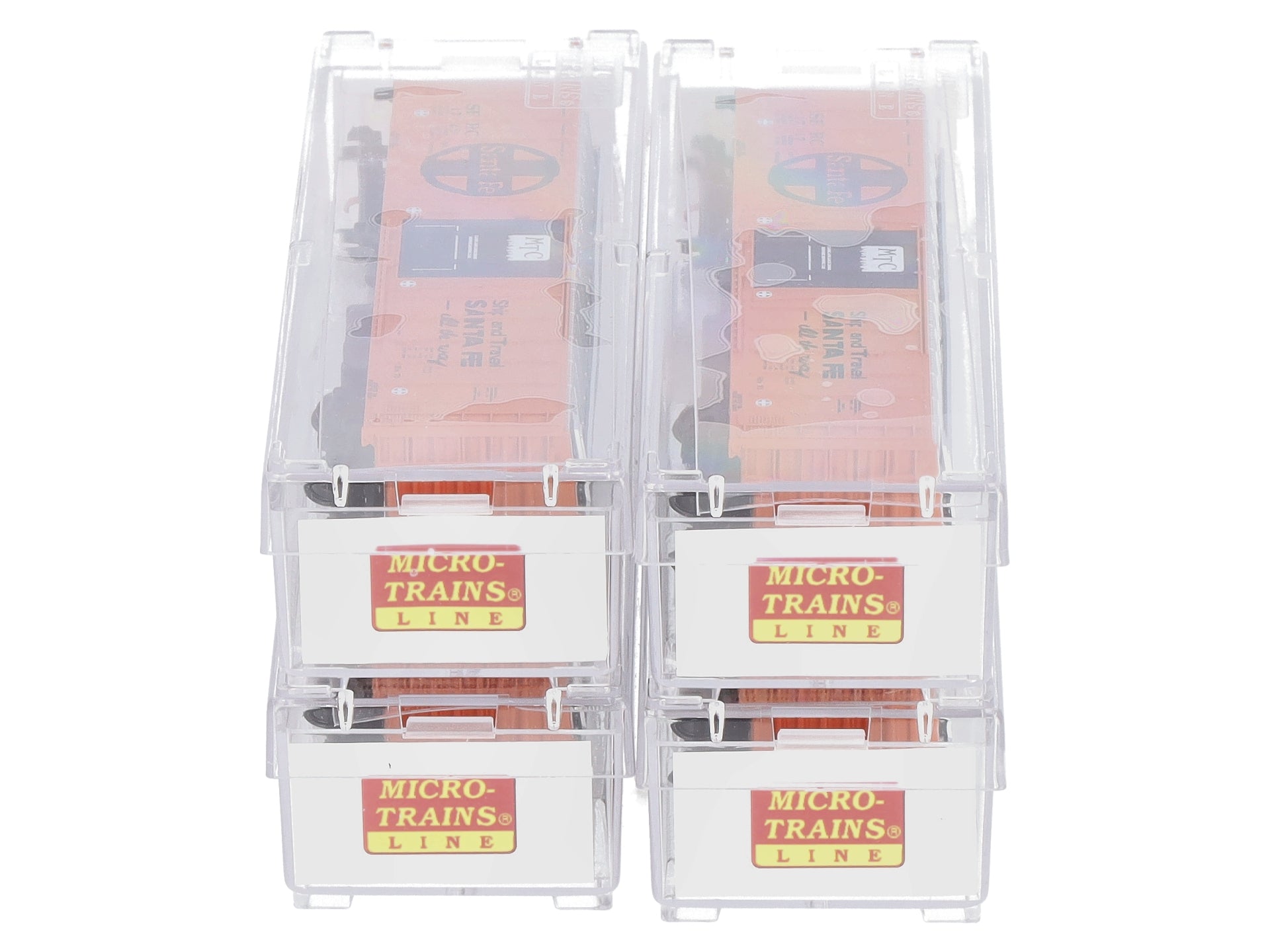 Micro-Trains 99300076 N ATSF 51' Mechanical Reefer Runner Pack (Set of 4)