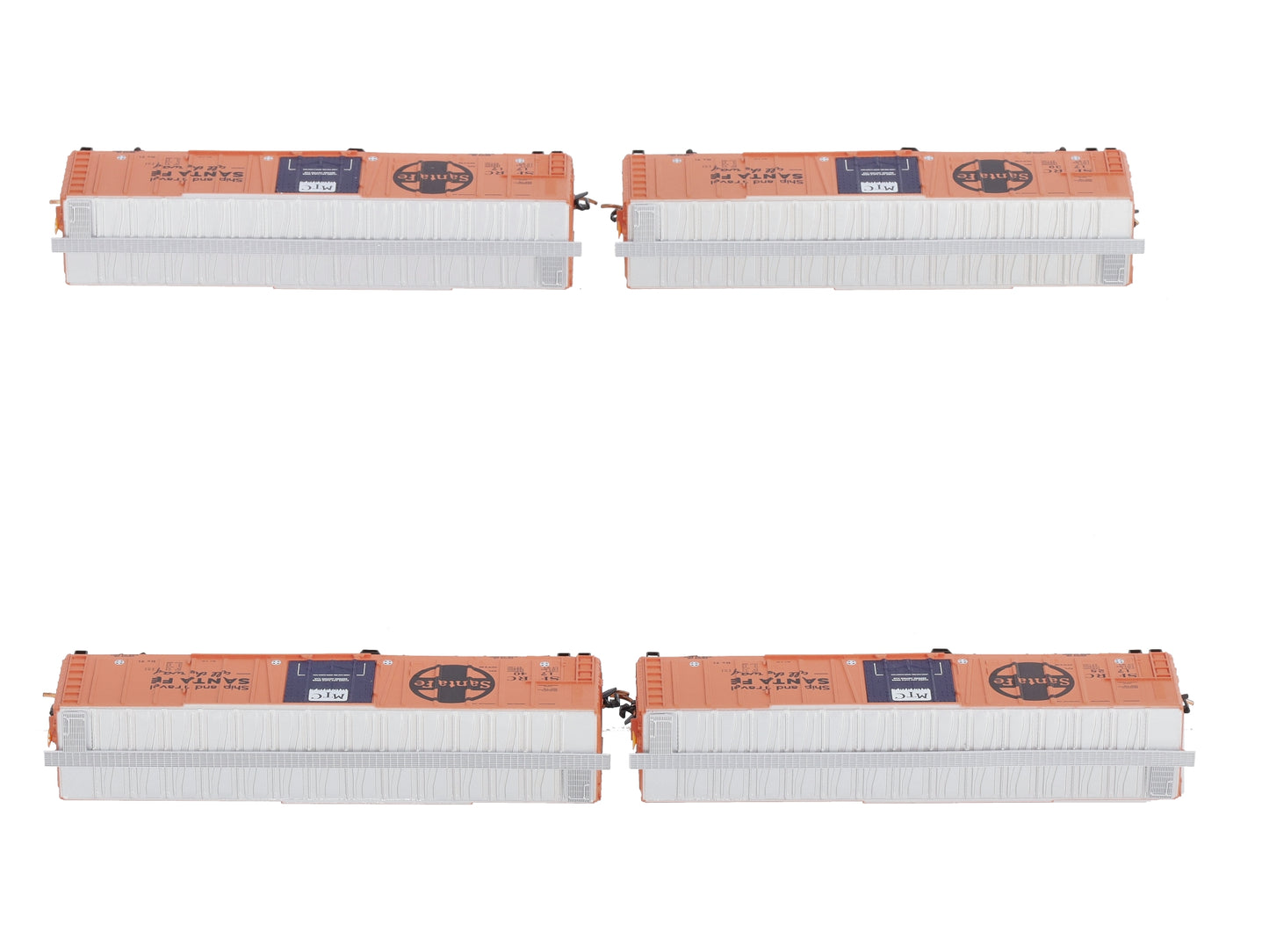Micro-Trains 99300076 N ATSF 51' Mechanical Reefer Runner Pack (Set of 4)