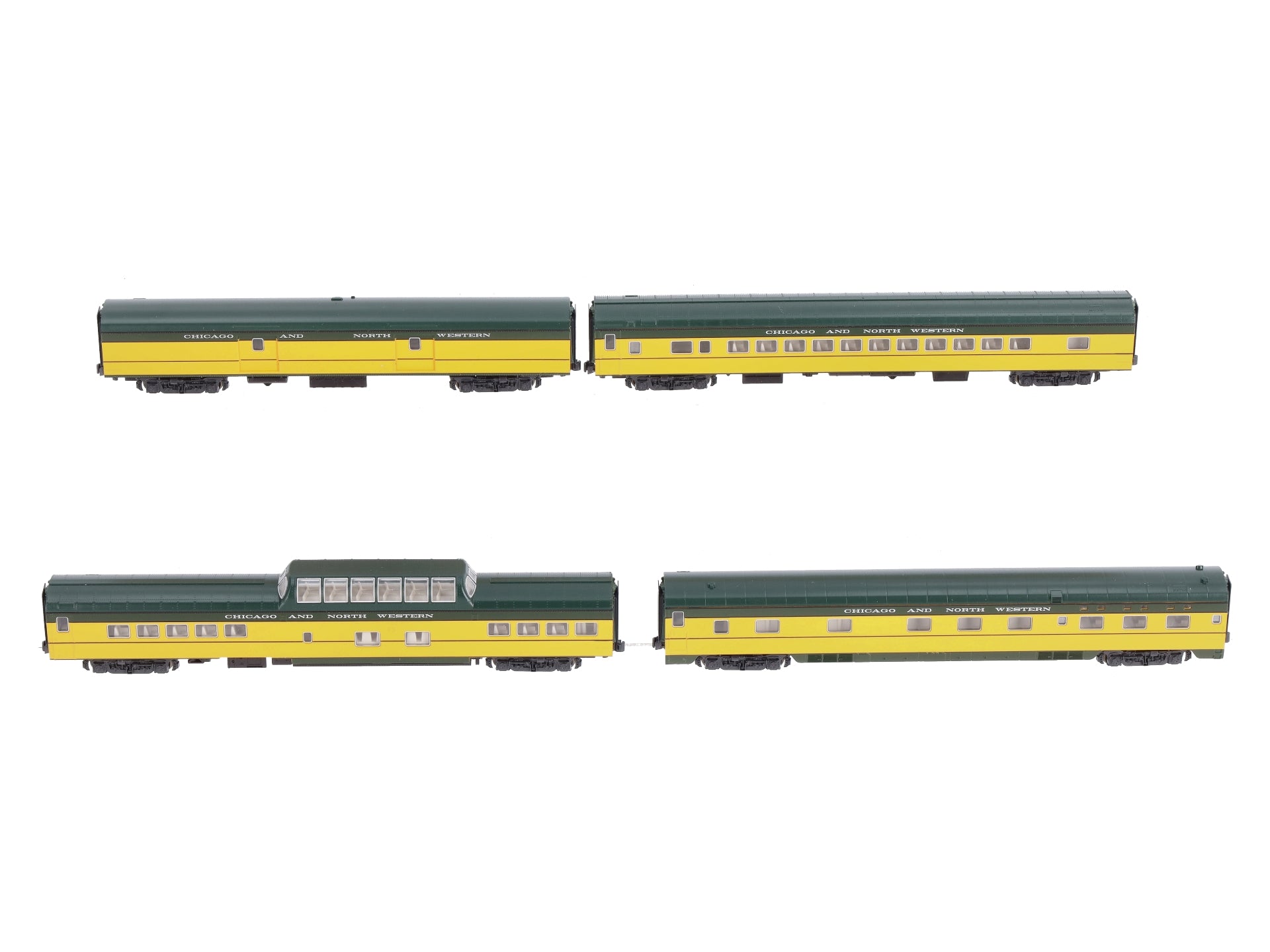 Kato 106-094 Chicago & North Western Smoothside 4-Car Passenger Set