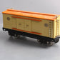 MTH 10-202 Std. Gauge 214 Tinplate Cream & Orange Box Car with Brass Trim