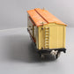 MTH 10-202 Std. Gauge 214 Tinplate Cream & Orange Box Car with Brass Trim