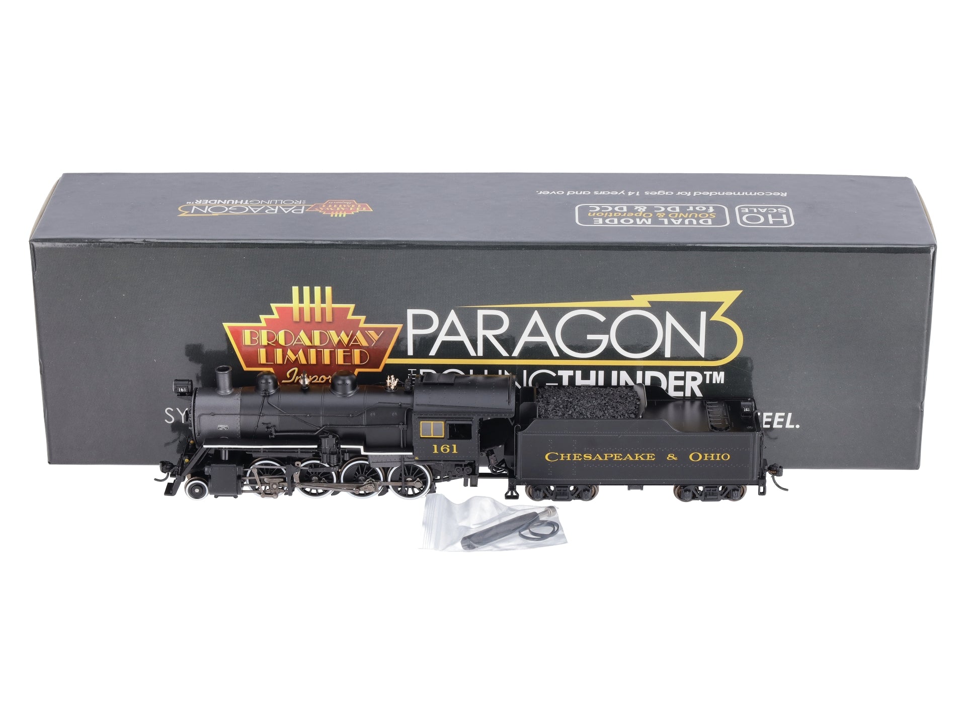 Broadway Limited 5527 HO C&O 2-8-0 Consolidation Steam Loco with Paragon3 #161