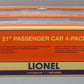 Lionel 6-85015 O Atlantic Coast Line Champion 21 Passenger Cars (Pack of 4)